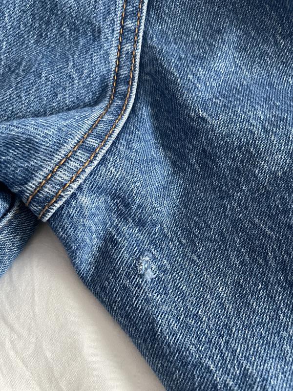 Hole right in the crotch on the back