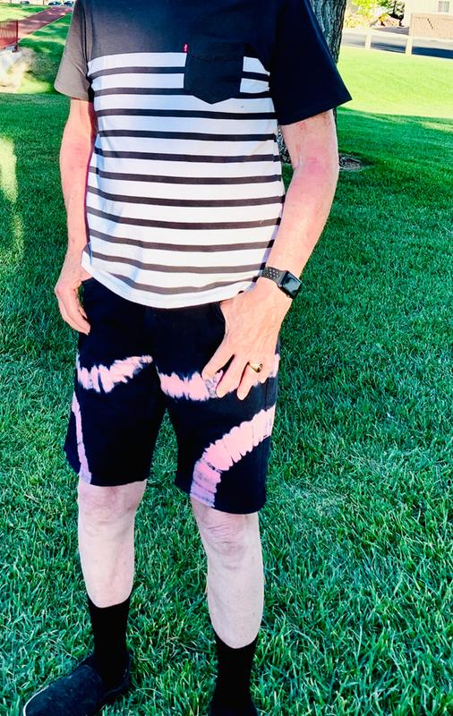 New shorts and shirt.