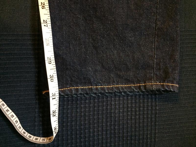 Length from the croth area. 31" instead of labelled 32".