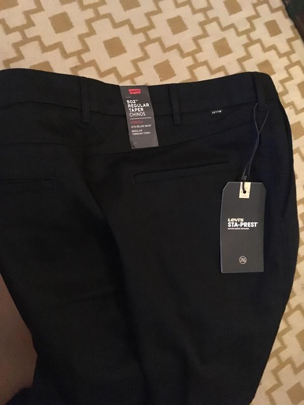 502 Taper Fit Sta prest Stretch Chinos Black Levi s US