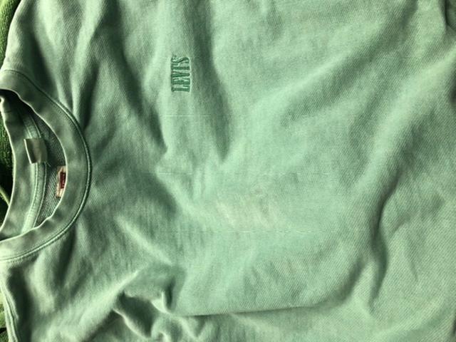 Sweatshirt ruined with a little rubbing