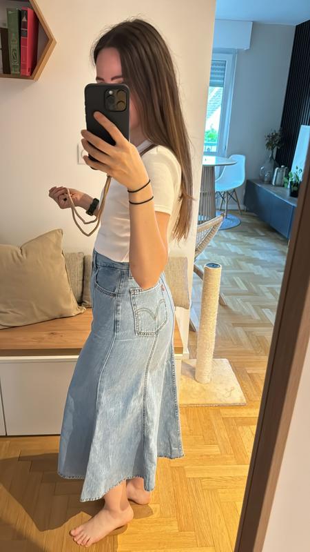 Levis skirt jeans best sale