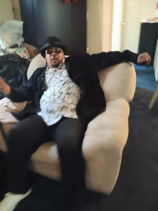 Me in my black LEVI'S JEANS SUIT!! And yes , those are great to wear anywhere.