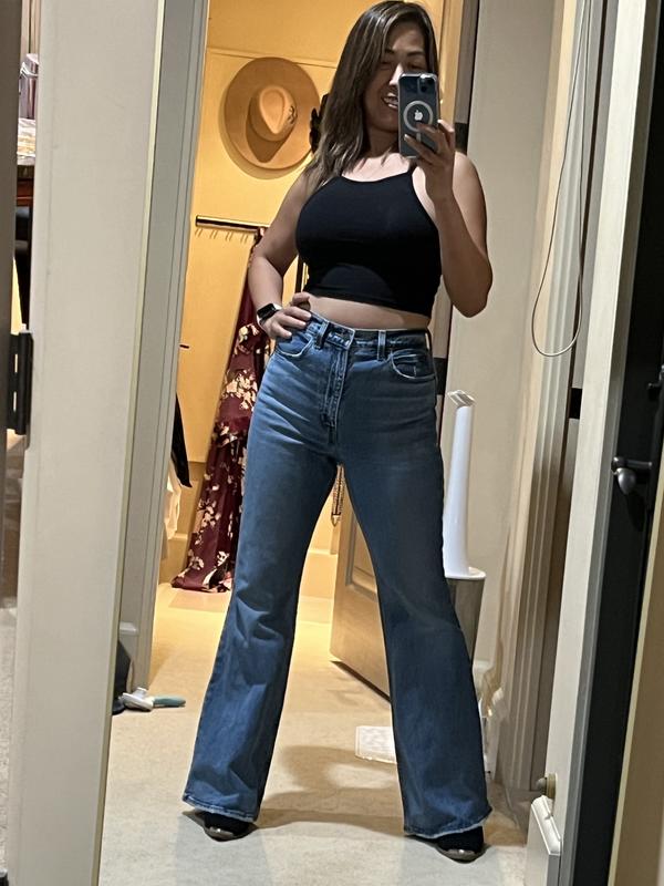 70s High Flare Light Blue High-Waisted Jeans