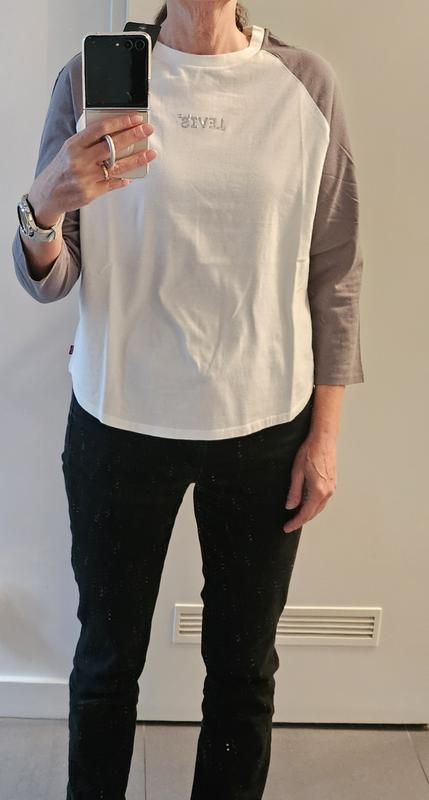 Mouwen zijn te kort en niet zoals op de foto van het model