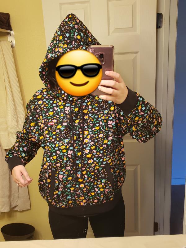 Levi's floral hoodie best sale