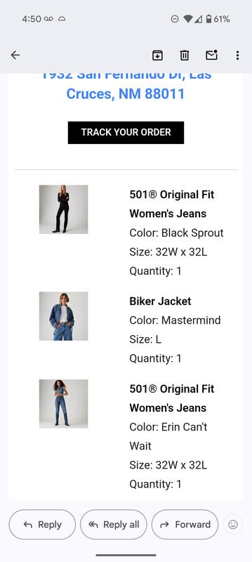 No final sale notification.