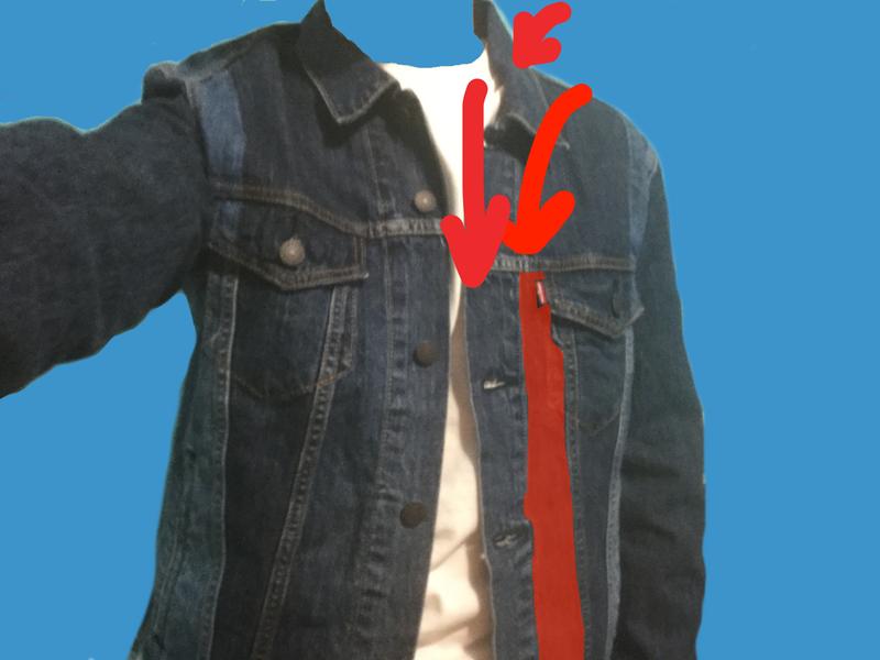 Zero contrast between collar, button plackett, and inner front panel, let alone the gradient shown in the promo photo