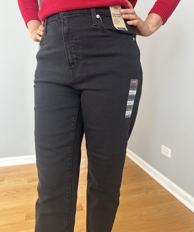 Mom jeans levis black hotsell