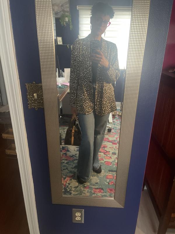 Wore the jeans with a animal bring top!