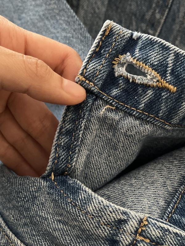 Poor/uneven stitching on a few spots/cuffs
