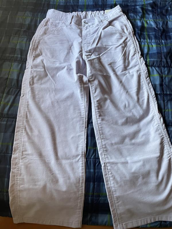 Baggy Carpenter Lightweight Corduroy Women's Pants - Blue
