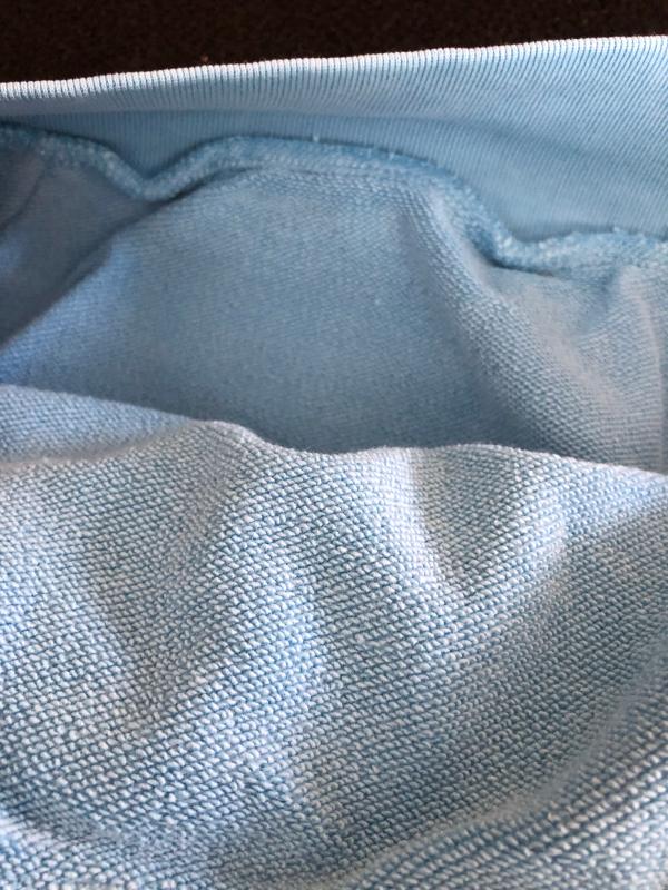 The inside of the hoodie