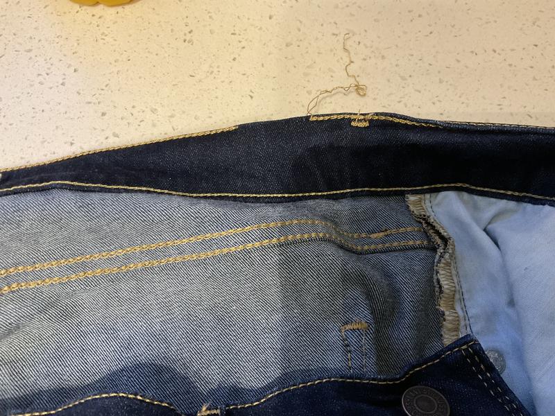 Waistband on my jeans