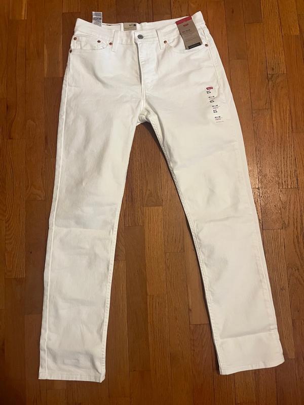 Levi's 511 slim fit white best sale