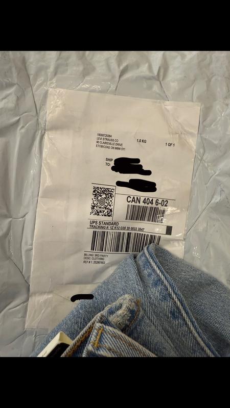 Security Tag on Jeans