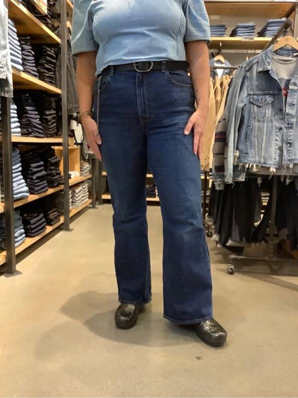 70s High Flare Light Blue High-Waisted Jeans