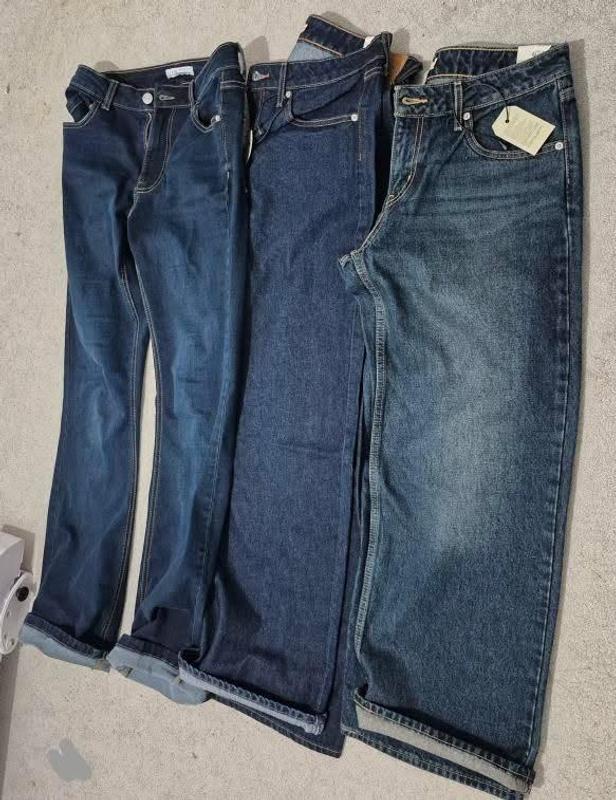 Primark flares (left), levis dream nice dreams (middle), levis tomorrow morning (right) (from amazon which I will also return)