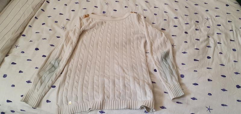 My lovely once cream jumper covered in blue dye!