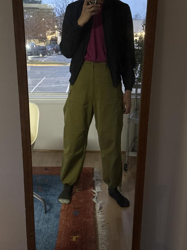Worn high waisted