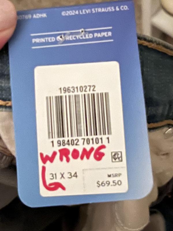 Sent with red WRONG on labels