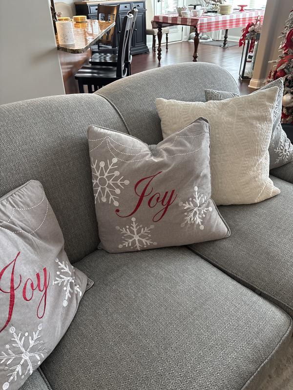 Great on my sofa. I needed a splash of red and this pillow did just that. Love the down inserts.
