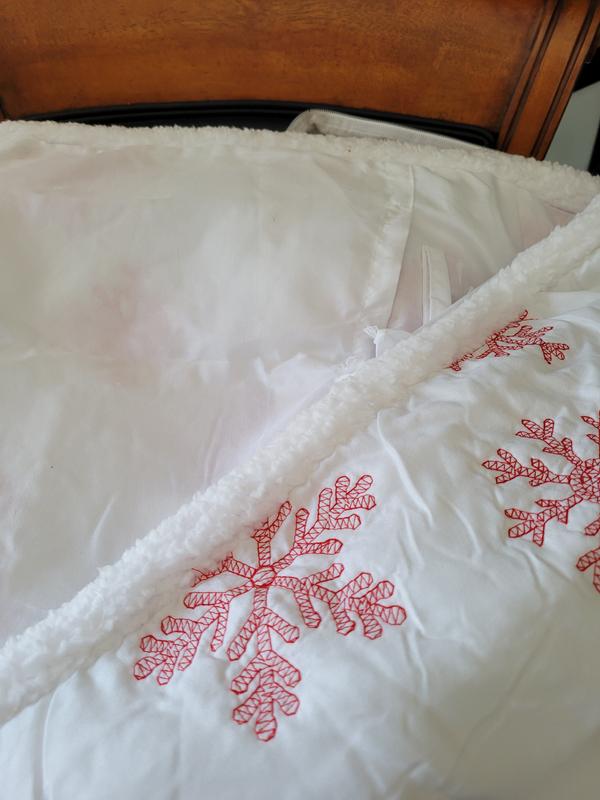 Sherpa edging on shams