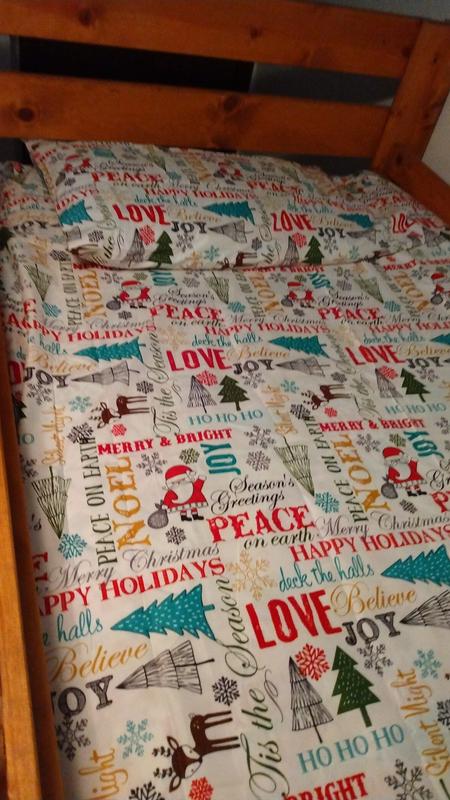 Sheets on bed.