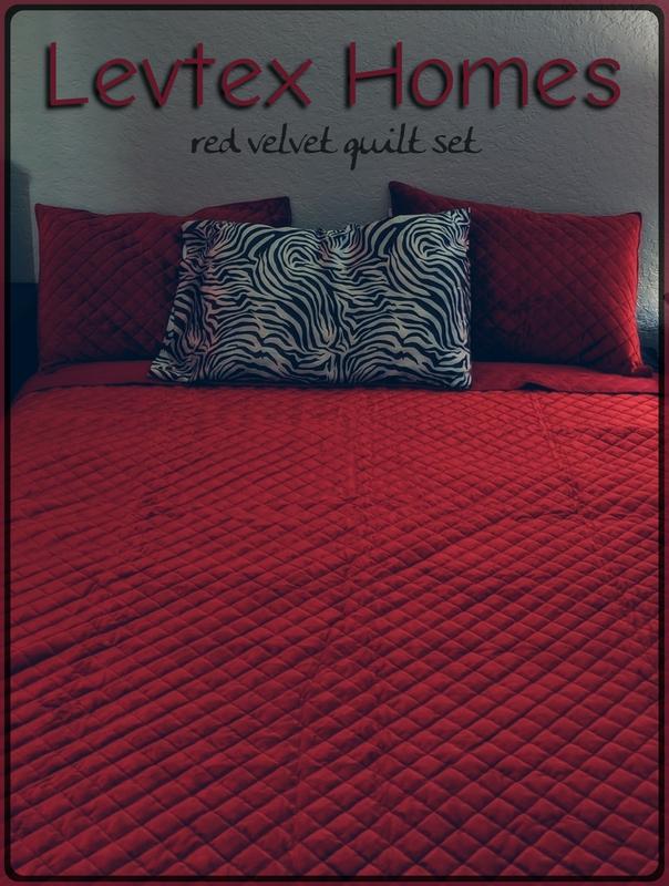 My Levtex Homes Quilted bed set lookin' so romantic in our bedroom.