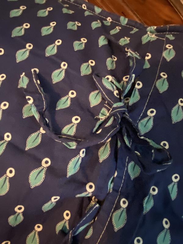 Pillow shams are well made and tie on! Very cute detail! I love the ties.