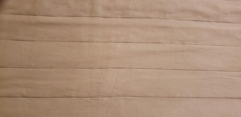 Stitching on back of bedspread