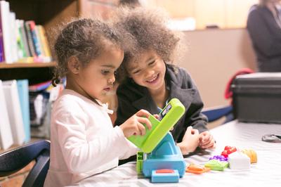 The girls were captivated by this toy!