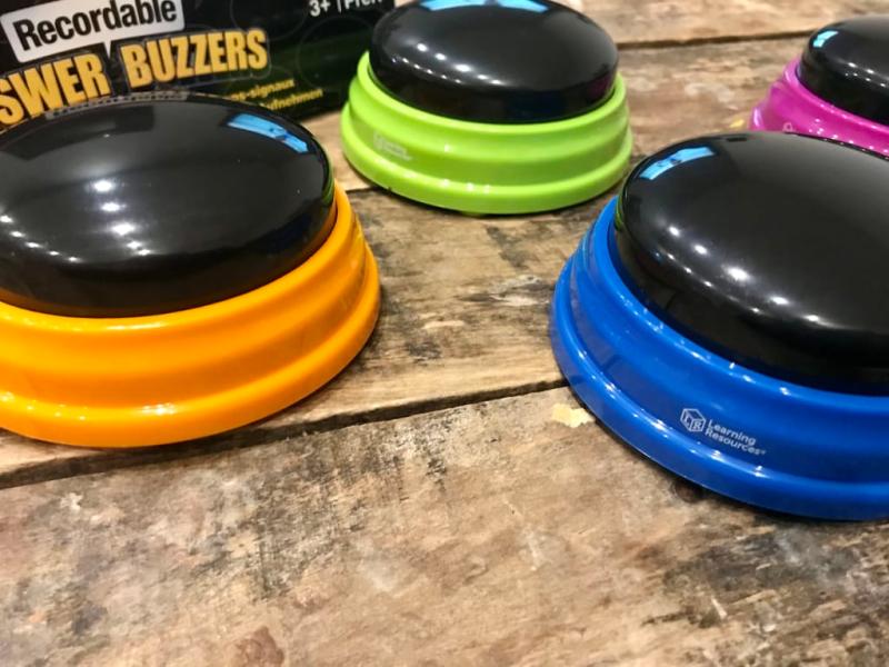 Learning Resources® 4-Piece Recordable Answer Buzzer Set Bed Bath and Beyond