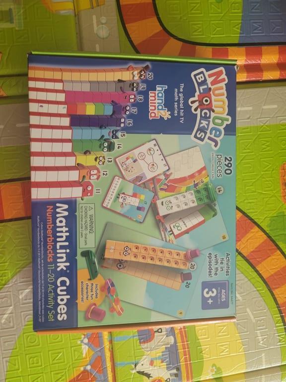 Number Blocks MathLink Cubes 1〜10、11〜20 hand2mind Counting Toys, MathLink Cubes Numberblocks 1-10