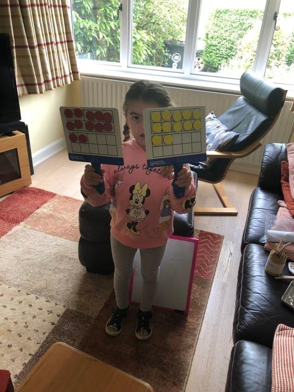 Show me what number you made!