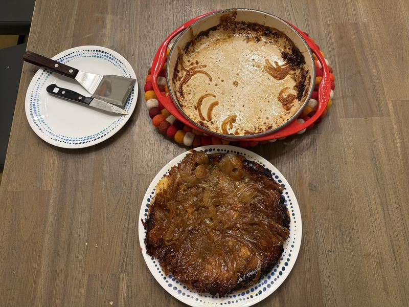Le Creuset Tarte Tatin pan Cerise baking savory Onion Tarte