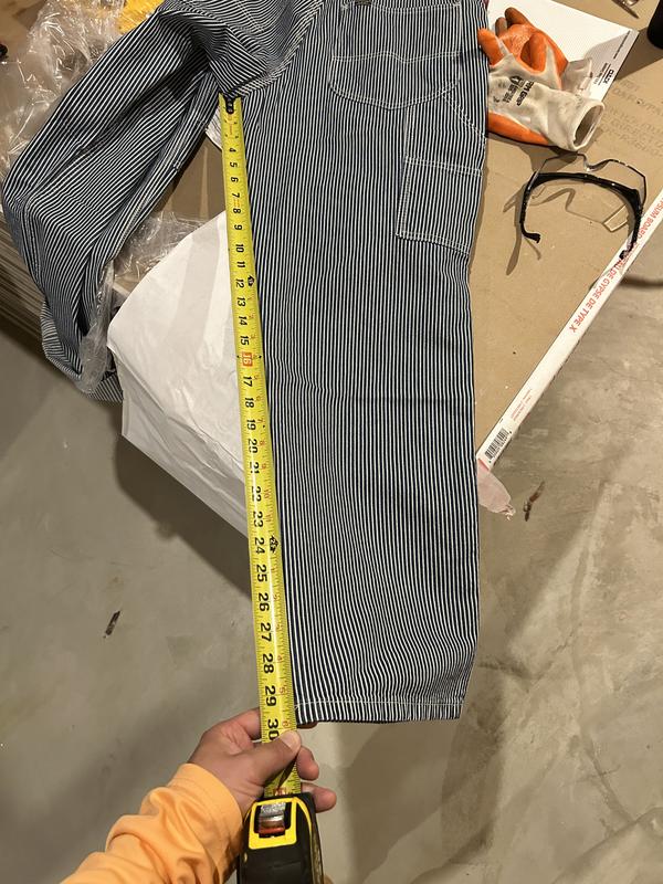 Men's Legendary Railroad Stripe Loose Carpenter Jean