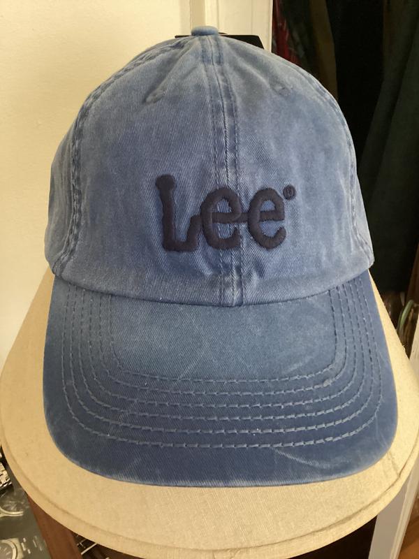 Washed Denim Logo Hat | Dark Wash Denim | Lee® | Shipping to Canada