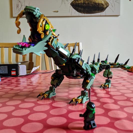 lego ninjago green ninja mech dragon