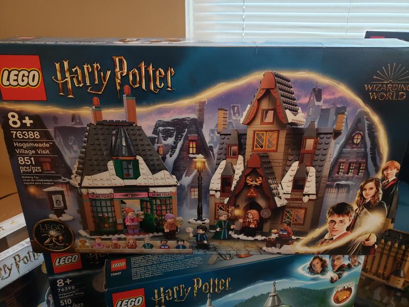LEGO Harry Potter Hogsmeade Village Visit 76388 Building Toy, 20th  Anniversary Set with Collectible Golden Ron Weasley Minifigure, Birthday  Gift for