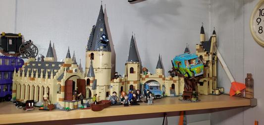 My current Hogwarts castle, with only the Astronomy Tower not added