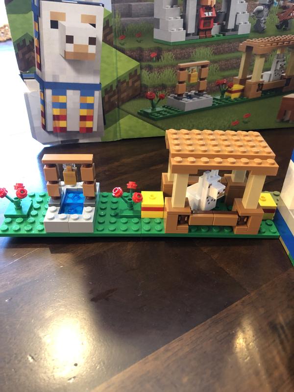 Llama house and well