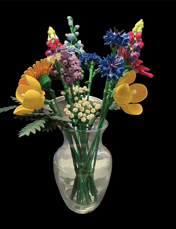 LEGO Icons 10313 Bouquet de fleurs sauvages, Plantes Artificielles avec  Coquelicots et Lavande, Activité Manuelle pour Adultes, Cadeau, Botanical  Collection pas cher 