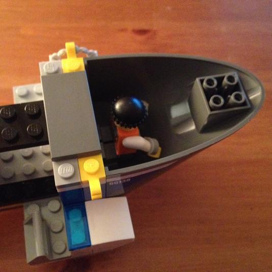 Where the mini figure could sit