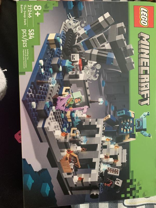 LEGO Minecraft The Deep Dark Battle 21246 Building Toy Set (584 