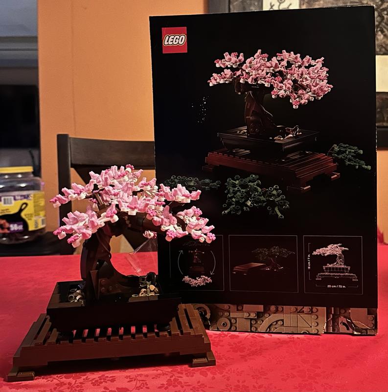 Lego Bonsai Tree Building Set, Cherry Blossom, Home Décor Botanical  Collection