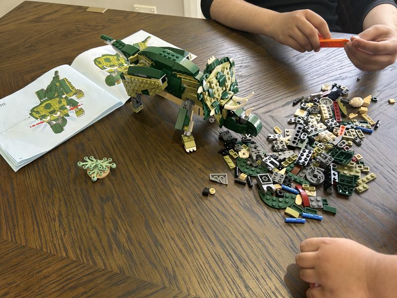 My child onto her second rebuild and playing with it