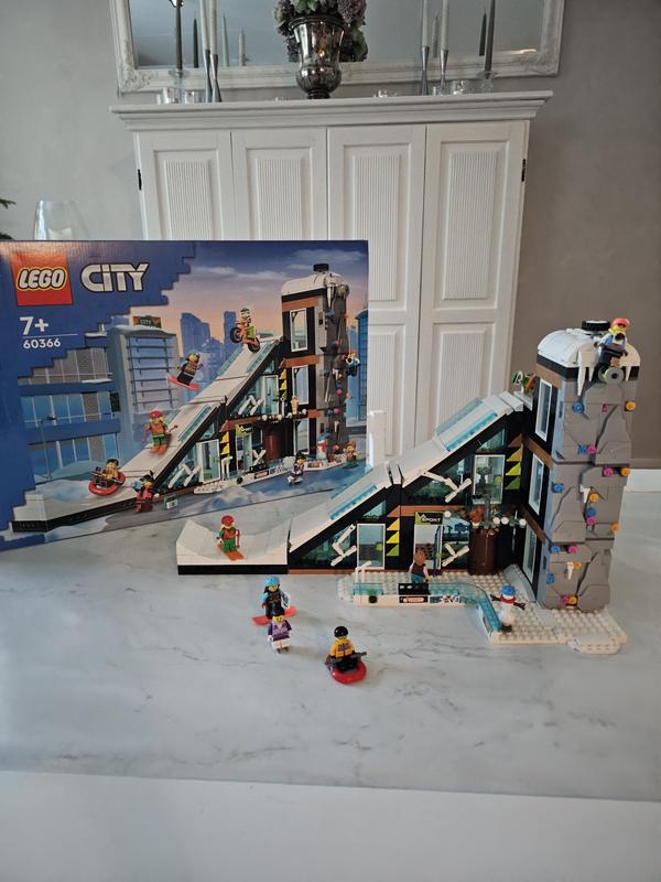  LEGO City Ski and Climbing Center Building Toy Set, 3-Level  Building with a Ski Slope, 8 Minifigures and 2 Animal Figures for  Imaginative Winter Sports Play, Fun Gift Idea for Kids