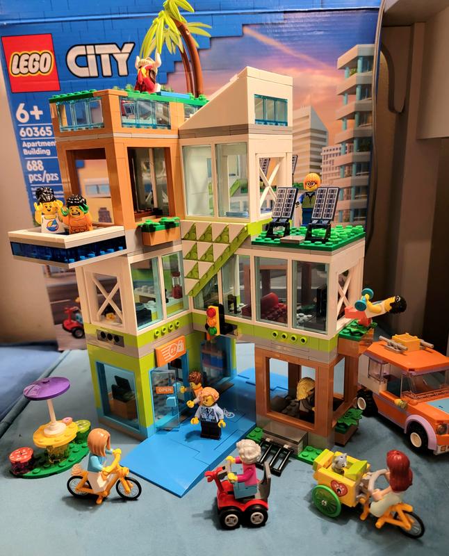 LEGO City Apartment Building 60365 Building Toy Set (688 Pieces