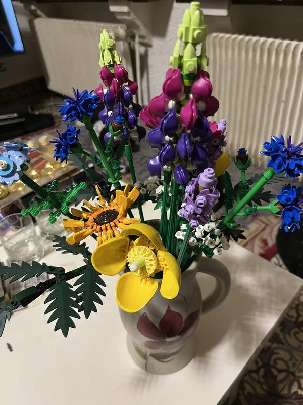 LEGO Icons 10313 Bouquet de Fleurs Sauvages, Plantes Artificielles avec  Coquelicots, pour Adultes - ADMI